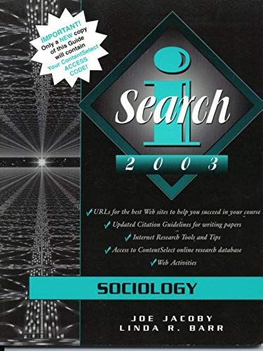 Search Sociology 2003 (I Search)