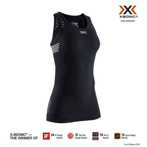 X-Bionic - Women's Invent 4.0 Lt Singlet - Débardeur Taille S, Noir