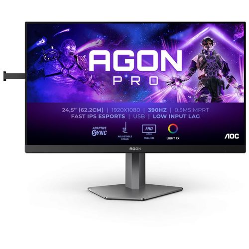 AOC AGON PRO AG256FS - AG6 Series - écran LED - jeux - 25" (24.5" visualisable) - 1920 x 1080 Full HD (1080p) @ 390 Hz - Fast IPS - 400 cd/m² - 1000:1 - DisplayHDR 400 - 0.3 ms - 2xHDMI...
