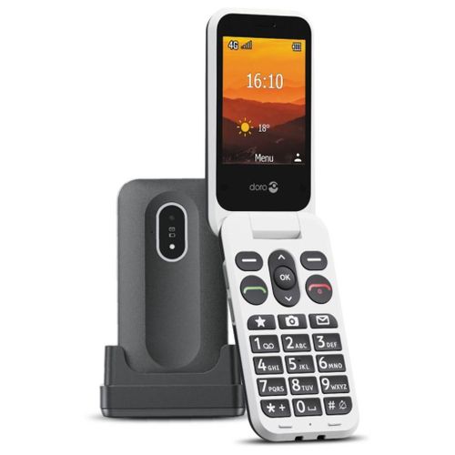 Téléphone Portable Senior Doro Leva L20 Noir et Blanc