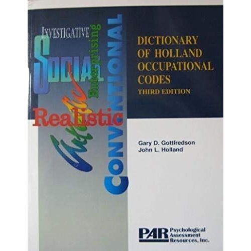Dictionary Of Holland Occupational Codes