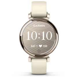 Montre Garmin Lily 2 Cream Gold avec bracelet en silicone blanc coco