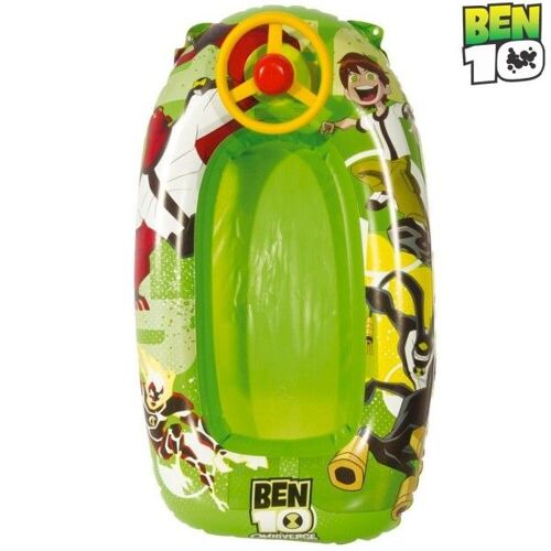 Trade Shop - Dériveur Avec Volant Ben 10 Dimensions 90 X 50 Cm Enfants Piscine Mer