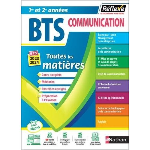 Toutes Les Matières Bts Communication 1re Et 2e Années