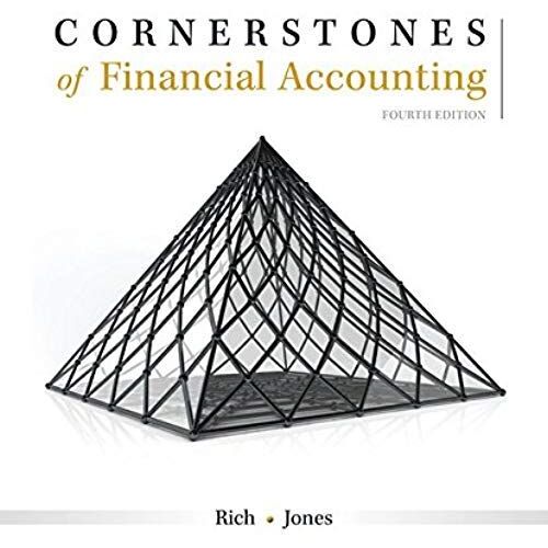 Cornerstones Of Financial Accounting