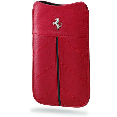 Fecfsllr Etui Cuir Rouge Ferrari California Pour Samsung Galaxy S2