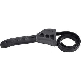 Clé à sangle, clé à sangle universelle de 500 mm, couvercles de pot en caoutchouc Serrer la clé universelle de desserrage, filtre à huile Outil de plomberie réglable de clé à molette utilisé par