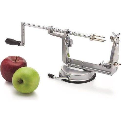 Td® Éplucheur À Pommes/Pèle Gris Stabilité Multi-Fonctions Pratique Et Rapide Peaux Manivelle Évider Trancheurs 1 Ventouse