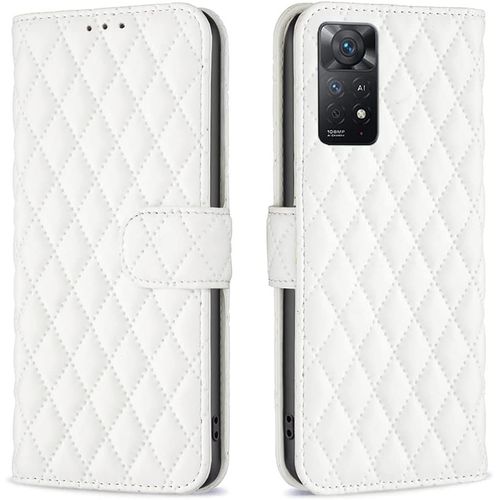 Coque Pour Xiaomi Redmi Note 11 Pro, Housse En Xiaomi Redmi Note 11 Pro 4g/5g, Housse Magnetique Flip Portefeuille Avec Fentes De Cartes, Blanc
