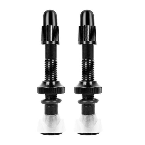 2pcs Valve De Vélo 40mm Vélo De Route De Montagne Pneus Tubeless Conversion Anodiser Alliage D'aluminium Scellant Accessoires