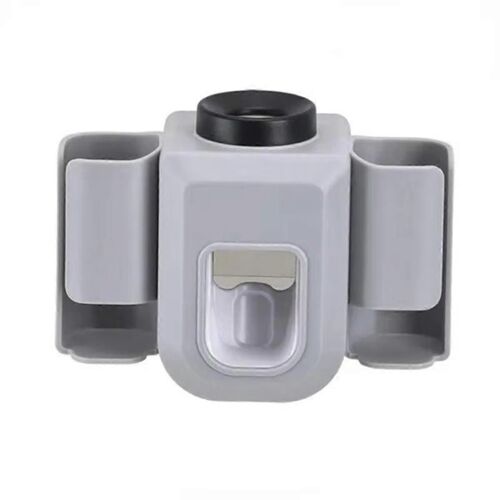 Porte-brosse à dents mural avec fentes doubles, distributeur de dentifrice et ensemble presse-agrumes, accessoires de rangement de salle de bain B