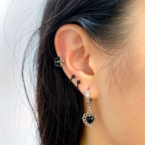 Boucles D'oreilles Clip Rondes En Forme De Coeur Pour Femmes Et Hommes, Piercing D'oreille En Cartilage, Bijoux Simples, Nouveau, 2022