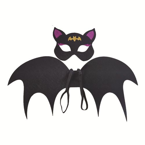 Déguisement De Chauve-Souris Et Ailes De Vampire Pour Enfant, Déguisement De Démon À Bretelles Artificiel Astiques, Accessoires De Ixd'halloween