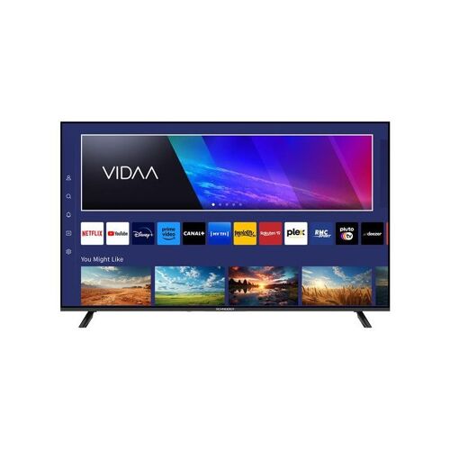 TV LED 55" 4K VIDAA SANS BORD - 3XHDMI - 2XUSB - DVBT2/S2 ORIGINE ROUMA SCHNEIDER - GMS55A2