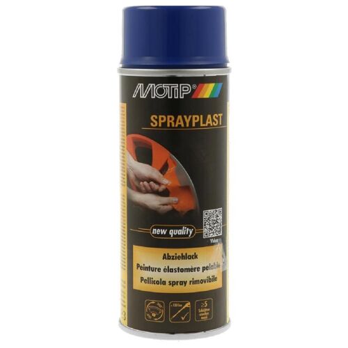 Peinture Elastomere Pelable Bleu 400ml Spray Plast Motip