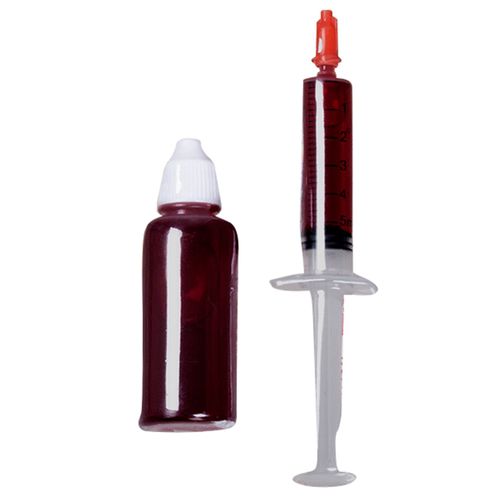 Kit Infirmière Horreur Seringue 5 Ml Et Bouteille 28 Ml Taille Unique