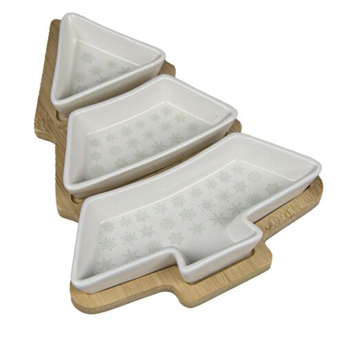 Set Apéritif De Noël 4 Pièces - Blanc