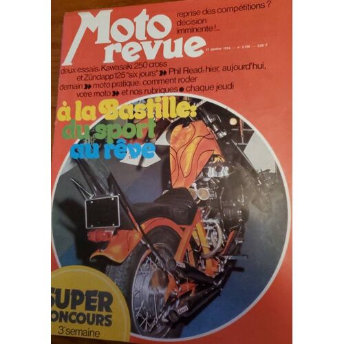 Moto Revue N°2156 - 17 Janvier 1974 (Reprise Des Compétitions? Décision Imminente!...)