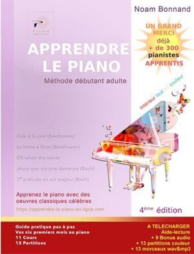 Apprendre Le Piano Méthode Débutant Adulte (Couleur)