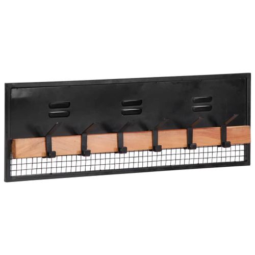 VidaXL Porte-manteaux mural 90x11x30 cm bois massif de manguier