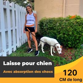 Cmjaagur-Laisse Canicross Chien - Baudrier Canicross - Ceinture Canicross - Laisse Main Libre Chien[M1939]