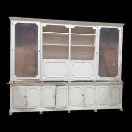 Grande Vitrine De Salon Ou Magasin Blanc