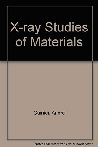 X-Ray Studies Of Materials