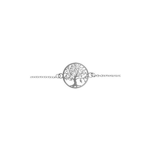 Bracelet Acier Rond Arbre De Vie Decoupe 16mm 16+3cm