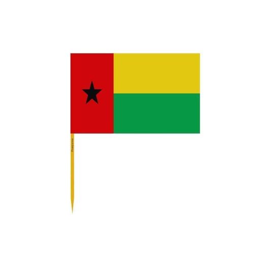 Cure-dents Drapeau de la Guinée-Bissau en lots de 100 pièces 10cm de longueur