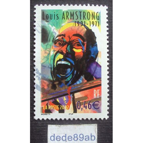 France.. Louis Armstrong (1901 - 1971) Série Jazz Au Profit De La Croix Rouge. Oblitéré .