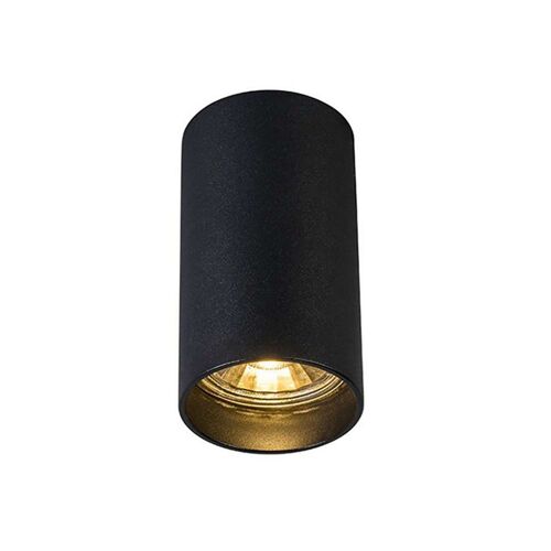 Zumaline Tuba Downlight Monté En Surface, Noir, 1x Gu10