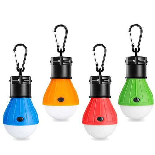 Lampe De Camping,4x Lanterne De Camping Led Lampe De Camping À Piles Lampe De Tente Portable Lumière De Secours Étanche Pour Le Camping