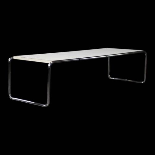 Table Basse Vintage Italienne Moderne Du Milieu Du Sicle Dernier Laccio Kiga Par M Breuer Blanc