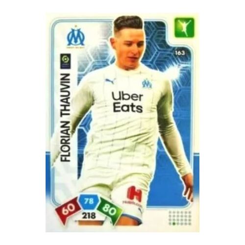 163 Florian Thauvin - Olympique De Marseille - Panini Adrenalyn Xl Ligue 1 - 2020-2021 Carte Football
