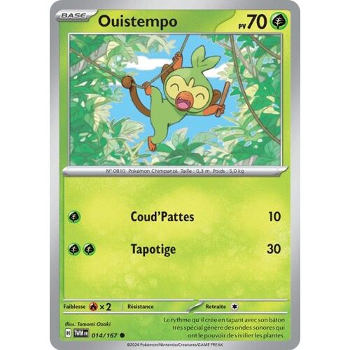 Carte Pokémon - Ouistempo - 014/167 - Mascarade Crépusculaire Sous Sleeve - Choupine50