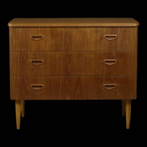 Commode Scandinave En Teck Annes 1960 Marron