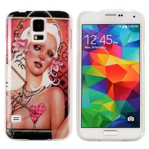 COQUE SAMSUNG GALAXY S5 L'AMOUREUSE AU COEUR BRISÉ SILICONE SOUPLE (TPU)