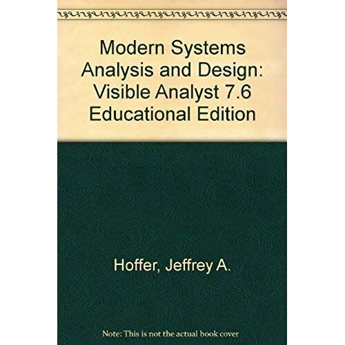 Modern Systems Analysis And Design: Visible Analyst 7.6 Educational Edition