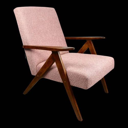 Fauteuil Vintage B310 Var Rose Structurel Boucl Annes 1970 2 Pices Disponibles Rose