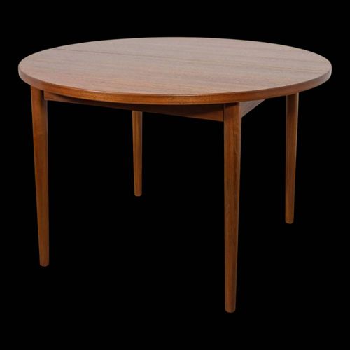 Table De Salle Manger Ronde Midcentury En Teck Par Nils Jonsson Pour Hugo Troeds Sude Marron