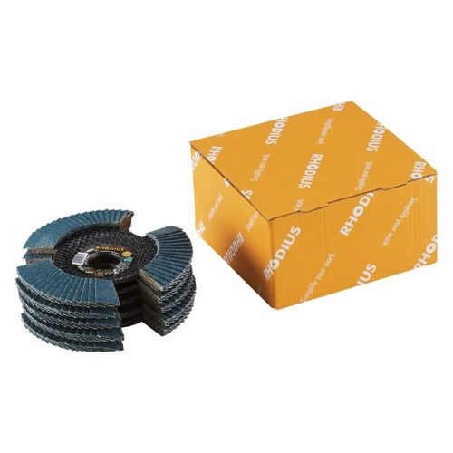 Rhodius VISION PRO disque Flap / Ø 125 x 22,23 mm Longueur grain 60 obliquement