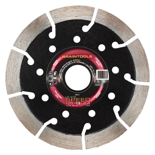 RHODIUS Disque de diamant de coupe LD410 SPEED / 125 x 13,0 x 2,4 x longueur droite 22,23mm