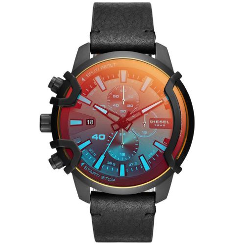 Montre Homme Diesel En Cuir Noir