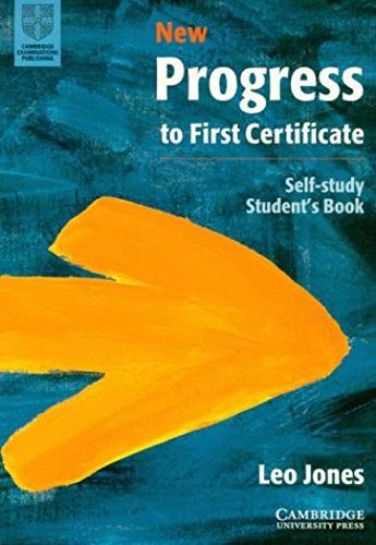New Progress To First Certificate, Self-Study Student's Book