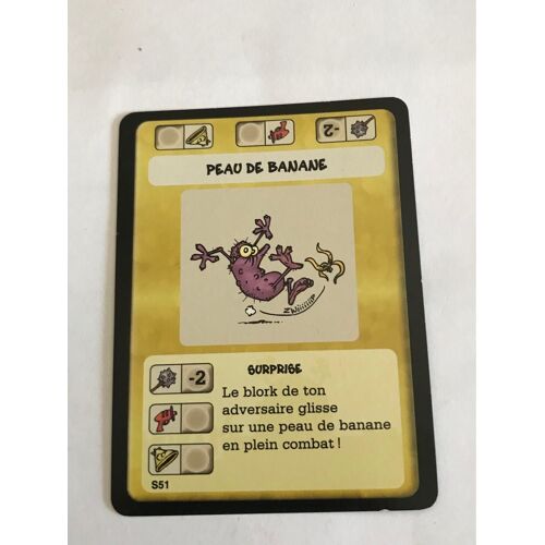 Kid Paddle : Blocks Attacks - Cartes A Collectionner & A Jouer - Cartes Blocks : S51 Peau De Banane