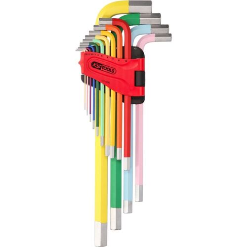KS Tools Allen ensemble L-clé, très longs, 14 pcs