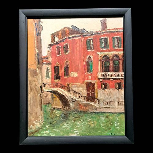 Tableau impressionniste huile sur carton berjonneau cole franaise xx multicolore