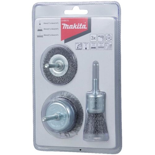 MAKITA ensemble brosse ronde 3pc. a volé