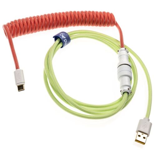 Ducky Premicord Strawberry Frog Spiralkabel, Usb Typ C Auf Typ A - 1,