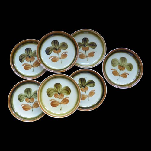7 Assiettes Dessert Gien L1 200113 Marron